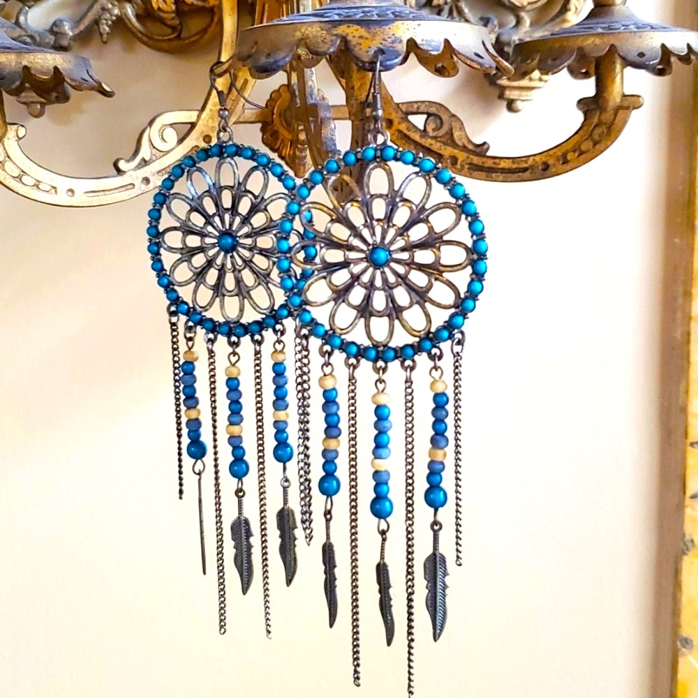 Statement Beautiful Boho Earrings - image 1